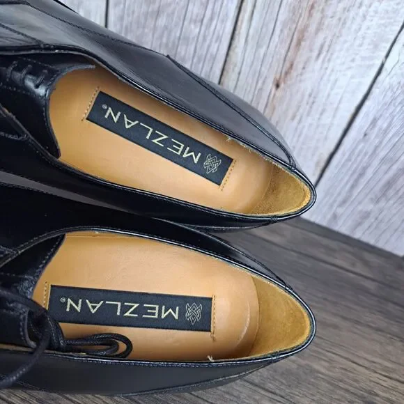 Mezlan Torque Black Men's Sz 10.5 M Lace Up Oxford Dress Shoe w/Dust Bag - Picture 9 of 16